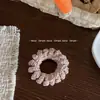 Novo Scrunchie Estilo Coreano para Meninas, Corda de Cabelo de Pelúcia e Elegante, Elástico de Cabelo de Fio de Telefone Sem Marcas, Acessório de Cabelo de Alta Elasticidade
