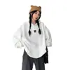 Sudadera con capucha pesada estilo americano para mujer, diseño nuevo casual estilo coreano otoño/invierno 2026, prenda exterior de nicho de moda