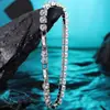 Pulsera de Cadena de Zirconia para Tenis Joyería de Lujo Ligero Hip-Hop Transfronterizo Pulsera de una Sola Fila Deslumbrante para Mujer Moderna