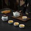 A Caixa de Presente Ru Yao Travel Kung Fu Tea Set é um presente para clientes, pais e idosos, e uma lembrança para eventos de negócios.