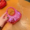 2026 Nueva Moda Transfronteriza Mini Bolso Bolso de Acrílico en Forma de Media Luna Bolsillo para Monedas Rojo Sobres Bolsos Cruzados para Niños