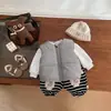 Chaleco de Algodón de Invierno para Niños Estilo Nuevo Guapo Bebé Acolchado Engrosado Chaleco Exterior de Moda para Bebé Chaleco Cálido