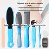 Kit de cuidados com os pés oito em um raspador de pés plaina de pés removedor de pele morta faca de pedicure ferramenta lixa de pés