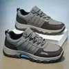 Zapatos de Senderismo Talla Grande Zapatos de Hombre Transfronterizos Otoño Antideslizantes Resistentes al Desgaste Protección Laboral Zapatos de Trabajo Suela Gruesa Turismo Deportes al Aire Libre Senderismo