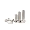 Accesorios Perfil de Aluminio Estándar Europeo Tornillos Tipo T Pernos Cabeza de Martillo para Barco 20/30/40/45M5M6M8*12 Acero al Carbono Niquelado
