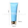 Limpiador Facial Personalizado Tubo con Tapa abatible Material de Empaque 80ml Tubo Cosmético Limpiador Facial Protector Solar Plástico Tubo PE