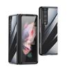 Capa de Telefone Samsung Fold6 Surada Deslumbrante para ZFold5 Galvanoplastia Esquerda e Direita Flip W23 Ultra-Fina PC Capa Dura
