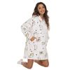 Manta de TV Cálida de Invierno Manta Perezosa Casual Estampado de Vaca Leopardo Blanco y Negro Sudadera Pijama Ropa para el Hogar