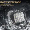 Luz de Trabalho LED Nova para Carro 4 Polegadas 4 Fileiras 24 LEDs 72W Conta de Lâmpada de Alto Brilho Veículo Off-Road Luz Modificada Luz de Trabalho