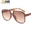 Nuevas Gafas de Sol de Doble Puente con Montura Grande Transfronterizas Europeas y Americanas Gafas Multicolores de Moda Ins para Hombres Gafas de Sol de Moda Retro para Mujeres