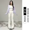 Pantalones de tiburón de primavera y otoño, leggings negros de cintura alta ajustados para mujer, otoño, venta al por mayor en Yiwu, leggings de pierna ancha micro
