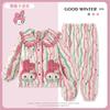 Pijama acolchado de tres capas para niñas, nuevo de invierno 2025, para niños grandes, pijama infantil cálido con relleno de forro polar Shan