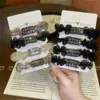 2025 Nuevo Coletero de Goma de Alta Gama Estilo Coreano Lazo para el Cabello Exquisito Malla Cuadrada Diamante de Imitación Coletero Diadema para Mujer