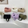 Bolso de Lona Texturizado para Mujer 2024 Nuevo Bolso de Hombro de Terciopelo Bolso Cruzado Pequeño Bolso Almohada Sencillo para Viajes Bolso Bandolera
