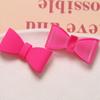 Color de pintura de goma esmerilada lazo grande accesorios de joyería diy aretes horquilla material para carcasa de teléfono móvil venta al por mayor