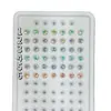 Paquete de Materiales DIY para Ramo de Piedras Sueltas Flash de Dos Tonos Zirconia Cúbica Oxidada de 4 mm Color Degradado Accesorios Hechos a Mano Combinación