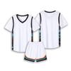 Factory Direct lote 2024 novo uniforme de basquete de manga curta terno falso de duas peças para crianças meninas treinamento de basquete camisa uniforme da equipe