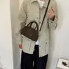 Bolso de bolos de acabado mate de nicho, bolso de mujer, nuevo estilo retro 2026, bolso de mano, bolso de hombro, casual, para ir al trabajo, bandolera, bolso cuadrado pequeño