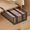 Cesta colgante tipo cajón debajo del armario, Estante escalonado de arte en hierro para almacenamiento de ropa, Divisor organizador de ropa para ahorrar espacio en el hogar