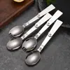 Cuchara de Acero Inoxidable 304 de Tres Secciones, Tenedor de Ensalada de Cocina, Juego para Lonchera, Vajilla Plegable, Juego de Conveniencia para Picnic al Aire Libre