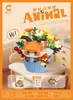 Chao Le Chuang Serie Animales de Postre Taza Micropartículas Ensamblaje Bloques de Construcción Educativo Decoración de Escritorio Al por Mayor