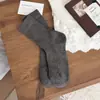Calcetines de media pantorrilla para mujer, calcetines de algodón para primavera y otoño, calcetines dulces de punto calado a rayas verticales de color liso, calcetines apilables para mujer, algodón puro