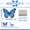 Varias pegatinas de mariposas 3D de colores para decoración de bodas, fiestas, cumpleaños, decoración de habitaciones del hogar, pegatinas de mariposas tridimensionales