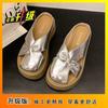 Nuevas Chanclas de Playa para Mujer Estilo Chino de Alta Apariencia 2025 Nuevo Estilo de Verano Sandalias y Chanclas para Vacaciones con Faldas y Ropa Exterior Chanclas de Suela Gruesa