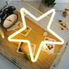 Luzes de néon led estrelas nuvens enfeites de quarto meninas amor foto adereços aniversário decoração do quarto luzes atacado