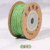 Estilo tibetano hilo de algodón frotado a mano Wengwan hilo Semilla de Bodhi Luna Estrella Semilla de Fruta de la Pasión Cuerda para ensartar cuentas budistas Cuerda para enrollar borlas Cuerda para tejer