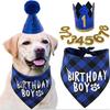 Amazon más vendido mascota a cuadros toalla triangular toalla para saliva perro cumpleaños toalla triangular babero sombrero de cumpleaños para mascota