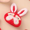 Primavera y verano nuevo broche de conejo felpa lindo animal pequeño caricatura japonés ropa de niñas zapatos colgante de bolso pequeño regalo