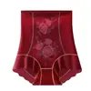 Pantalones estampados de cintura alta para mujer talla grande con control de abdomen, fajas sin costuras estilo chino para levantar glúteos, ropa interior moldeadora postparto para mujer