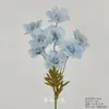 Flores Artificiais Azuis para Casamento Flores Falsas de Teto Decoração de Casamento Parede de Flores Arranjo de Flores de Chão para Casamento Materiais para Arranjo de Flores de Seda