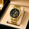 Reloj Fretilon para Hombre de Negocios Automático No Mecánico Resistente al Agua Luminoso Doble Calendario Reloj de Cuarzo Nuevo Reloj de Pulsera