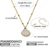 Collar Colgante de Concha con Goteo de Aceite de Nuevo Estilo Transfronterizo con Cuentas de Resina y Borlas, Conjunto de Cadena de Clavícula en Capas, Joyería Simple y Exquisita