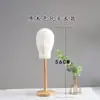 Perchero de Escritorio Perchero para Sombreros Tienda de Ropa Soporte para Sombreros de Madera Maciza Soporte Interno Soporte para Sombreros Molde para Cabeza de Ventana Set de Pelucas Estante de Exhibición