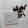 BRUP Monstruo Ojo Geométrico Oscuro Pegatina de Pared para Interruptor Ojo Curioso Creativo Pegatina de Pared de Halloween BR5726C