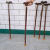 Venta al por mayor de fábrica de muletas para caminar al aire libre para ancianos, ala de pollo, muletas de madera, bastón para caminar