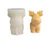 Molde de Silicona de Reno Navideño DIY 3D Animal Resina Difusor de Piedra Molde