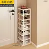 Zapatero Sencillo de Múltiples Niveles para Dormitorio Universitario, Zapatero para la Entrada de la Casa, Artefacto de Almacenamiento, Caja Pequeña para Zapatos Debajo del Escritorio