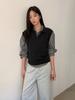 Chaleco Tejido Tg Sin Mangas Cuello Medio Abierto Chaleco para Mujer Otoño Temprano 2025 Nuevo Casual Versátil Aspecto Adelgazante Top 25583