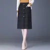 Elegante falda midi de mezcla de lana de corte recto para mujer, nueva colección otoño/invierno 2026, falda de tubo a cuadros elegante estilo coreano