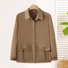 Ropa de Verano para Madre Lar Camisa de Color Sólido Abrigo Traje de Protección Solar de Primavera y Verano para Mujeres de Mediana Edad y Mayores Nuevo Top Delgado Cardigan Chaqueta