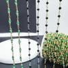 Corrente DIY 4mm preta feita à mão de cristal torcido corrente solta cor cobre puro material para joias acessórios corrente atacado