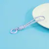 Nuevo Parche de Dopamina Tejido a Mano con Nudos Cadena para Teléfono DIY Llavero con Cierre de Primavera Colorido Material