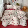 Roupa de Cama Classe A para Maternidade e Bebês Capa de Edredom Individual Algodão Fofo de Camada Dupla Estilo Ins Capa de Edredom para Dormir sem Roupas Capa de Edredom para Dormitório Estudantil