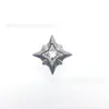 Brincos de Liga de Titânio Astmf136 em Formato de Estrela, Brincos de Zircônia Estrela, Piercings de Hélice, Brincos de Haste Interna com Alto Polimento