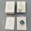 Una pieza ~ aretes de botón tarjeta aretes de cartón joyería collar uña cartón aretes tarjeta de embalaje etiqueta de cabeza DIY