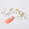 Pegatinas de uñas con forma de diamante de fondo plano transparente, con forma especial de diamante, largas, con forma de gota de agua y lentejuelas de estrella, para decoración de uñas DIY, pegatinas de joyería para decoración de uñas.